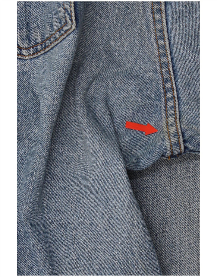 Levi's Mens 595 Straight Jeans W34 L28 Blue Cotton