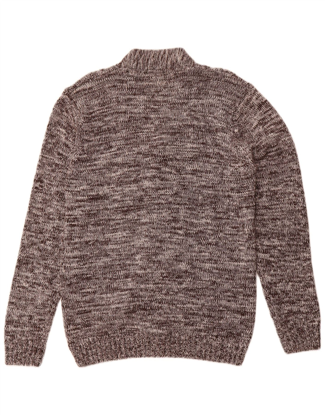 Vintage Ανδρικό Ζακέτα πουλόβερ Μεγάλο Καφέ Βαμβακερό Flecked