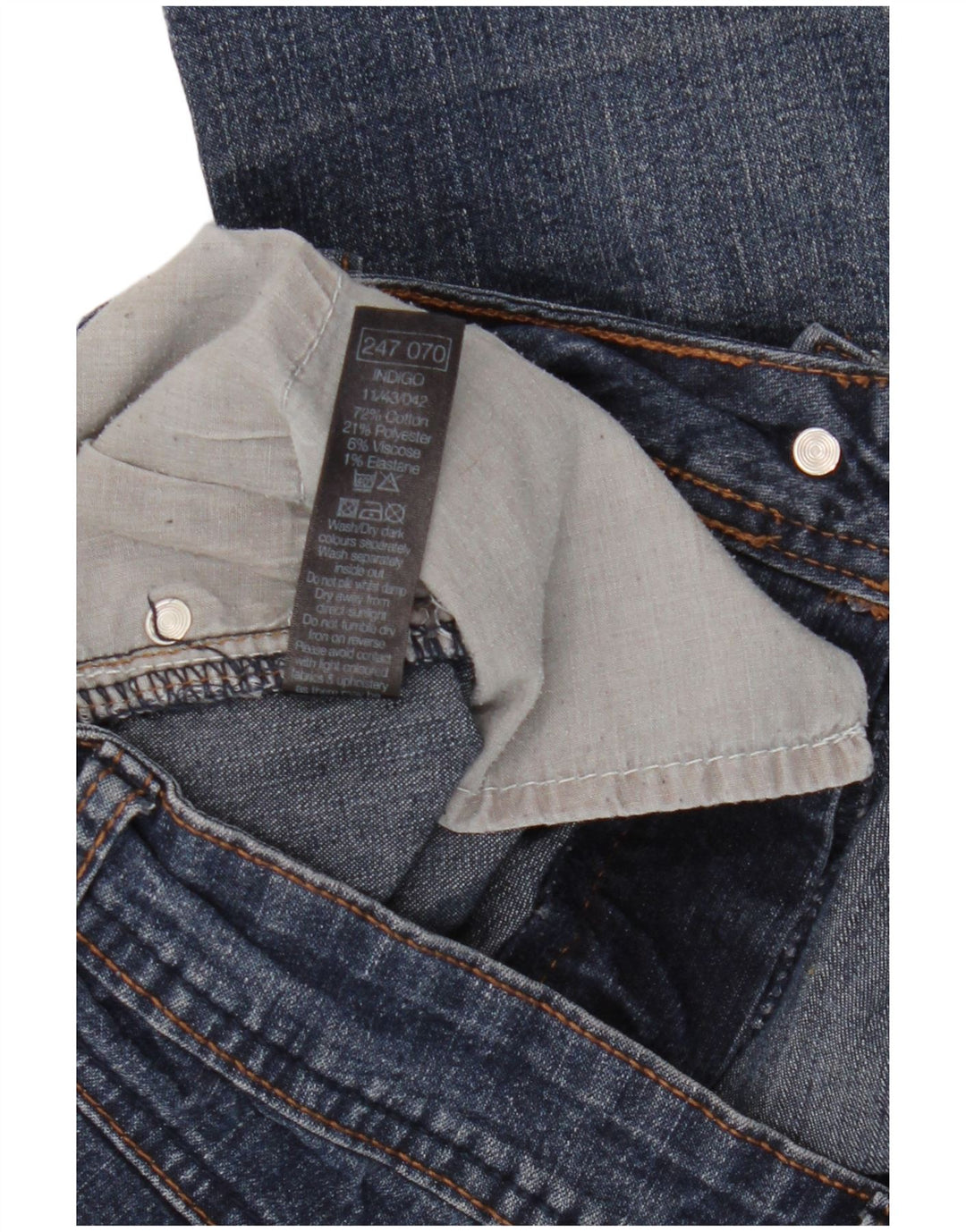 M&Co Γυναικείο τζιν βερμούδα UK 12 Medium W32 Μπλε βαμβακερό