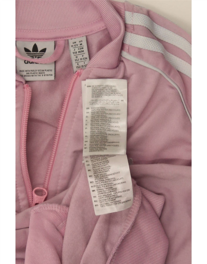 Κορίτσια αθλητική φόρμα Adidas Top Jacket 11-12 Years Pink Polyester