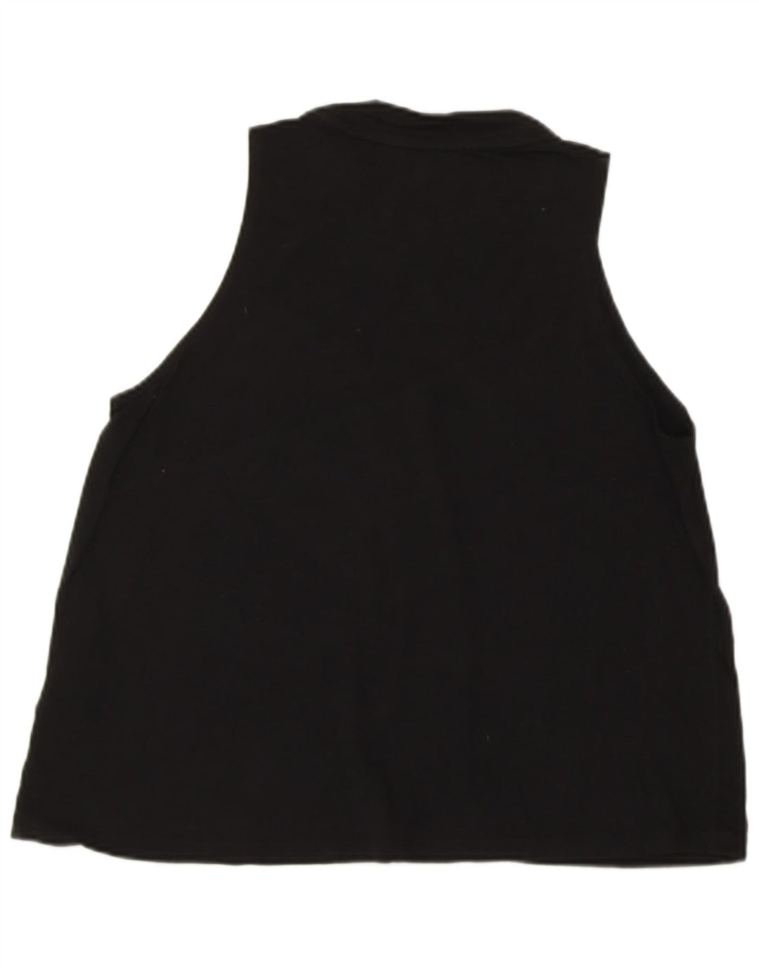 Γυναικείο γραφικό γιλέκο DKNY Top UK 10 Small μαύρο βαμβακερό