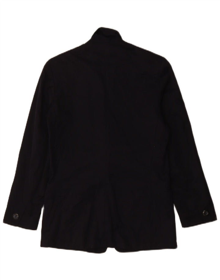 Max & Co. Γυναικείο σακάκι 2 κουμπιών UK 12 Medium Navy Blue Cotton