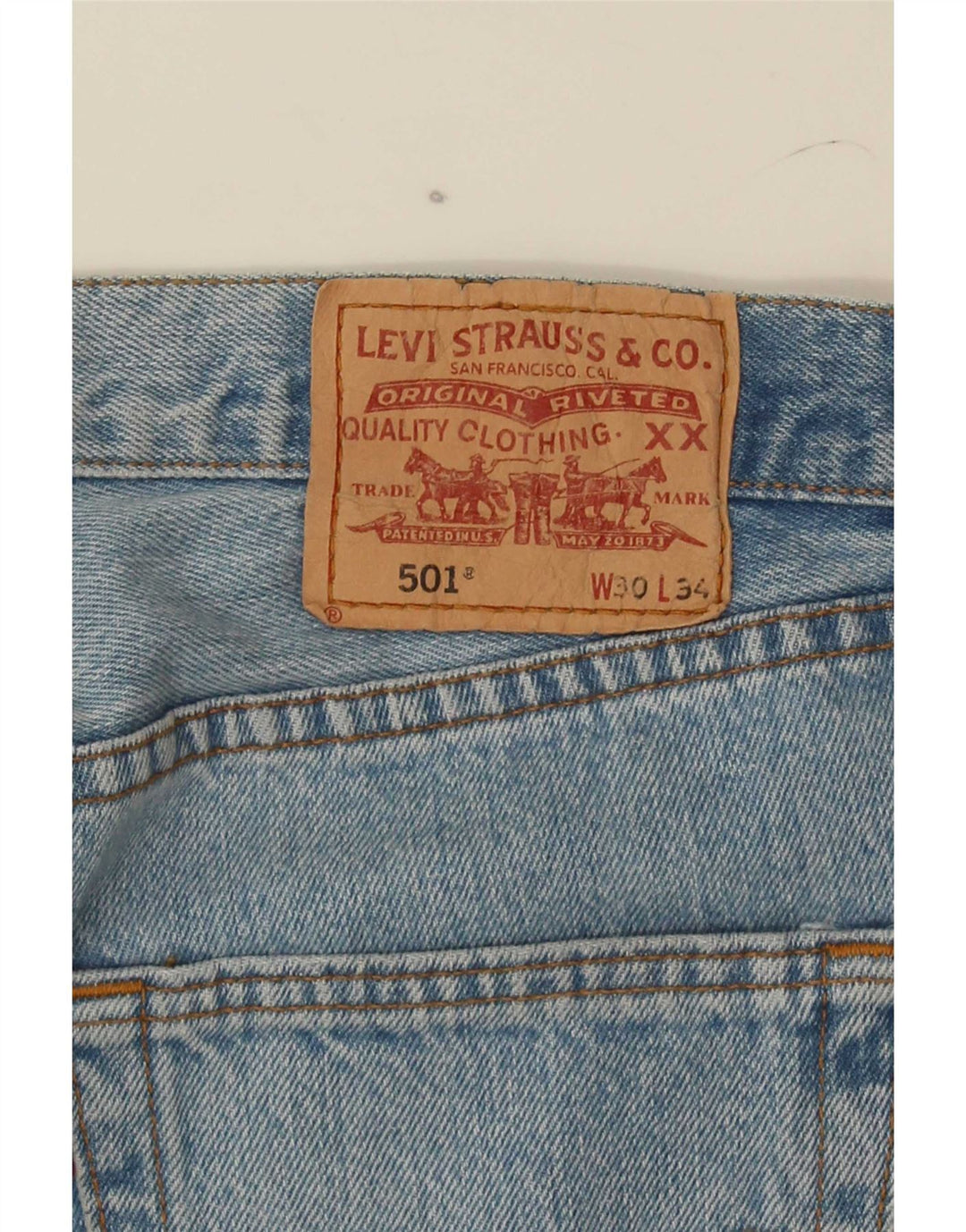 Levi's Mens 501 Straight Jeans W30 L30 Blue