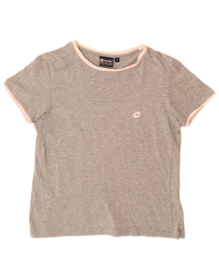 Γυναικείο T-Shirt LOTTO Top UK 6 XS Grey Flecked