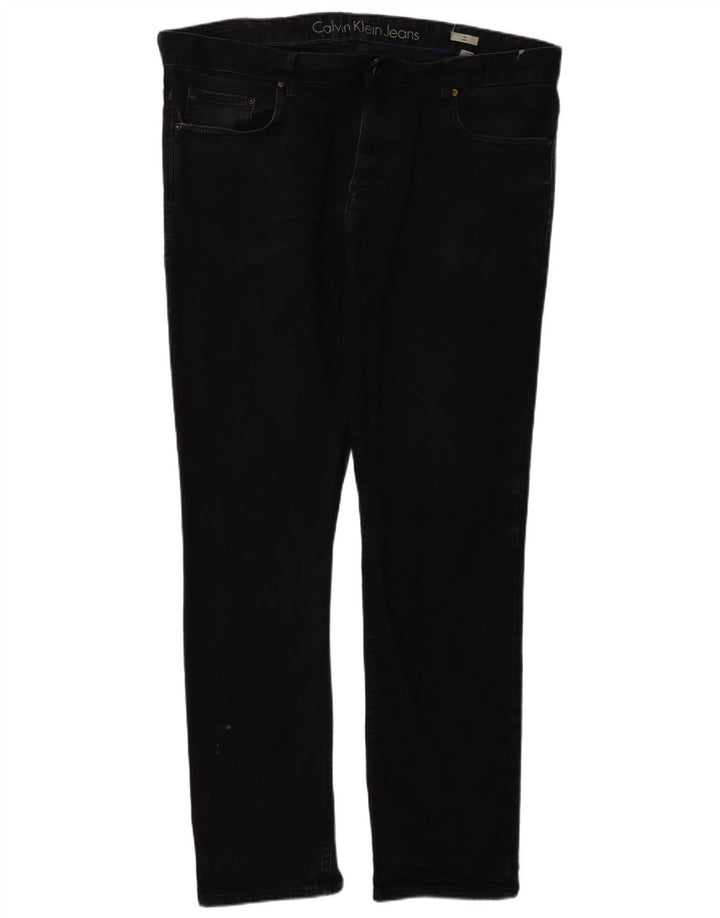 Calvin Klein Mens Mince Slim Jeans W38 L33 Navy Blue Cotton