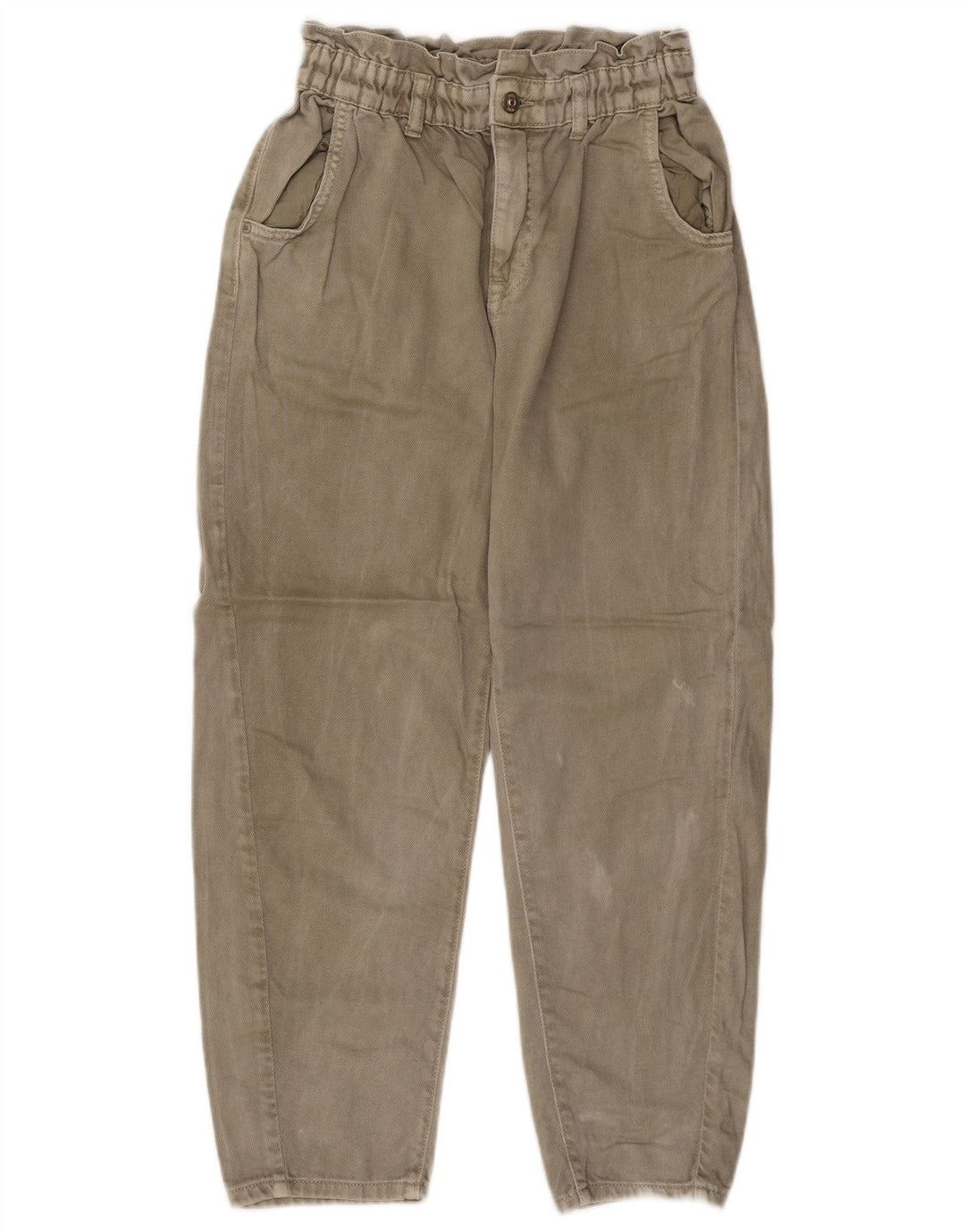 Zara Γυναικείο τζιν κωνικό EU 38 Small W28 L25 Beige