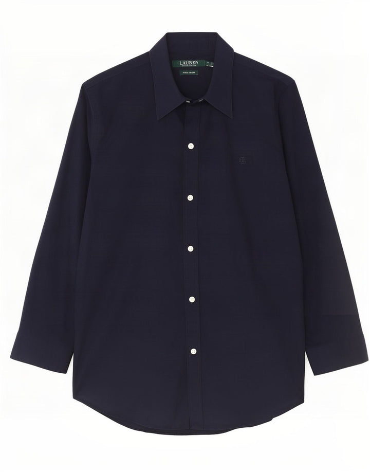 Γυναικείο πουκάμισο Ralph Lauren UK 14 Medium Navy Blue βαμβακερό