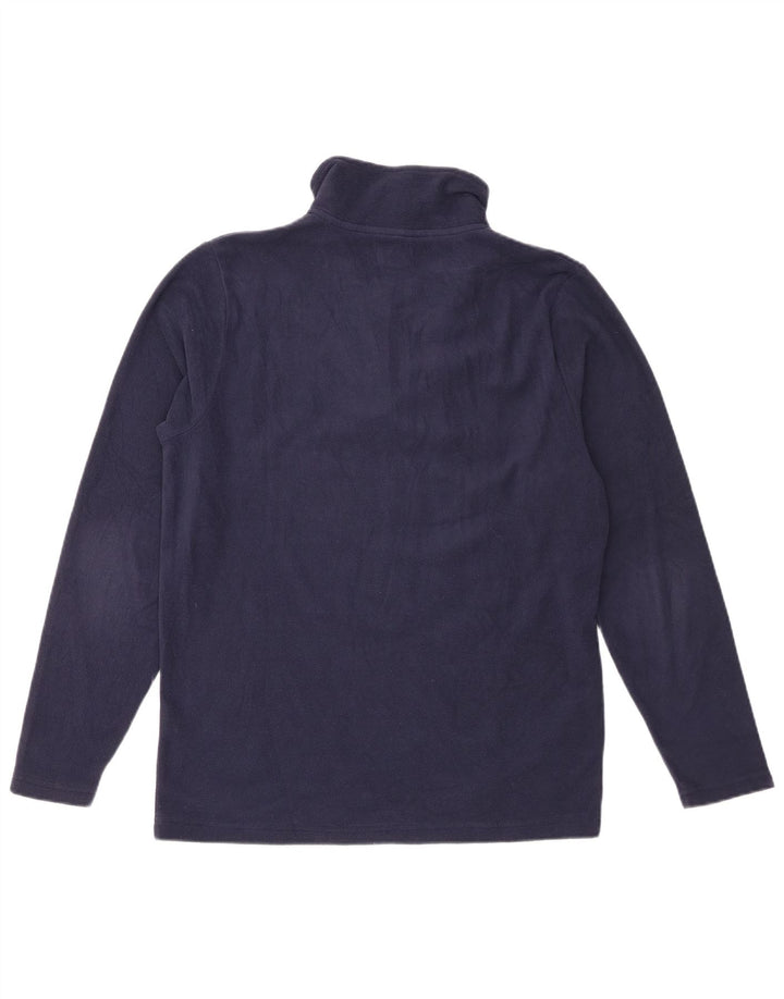 Ανδρικό φερμουάρ Avirex Fleece Jumper με μεσαίο μπλε ναυτικό πολυεστέρας
