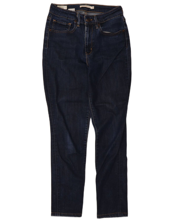 Levi's Womens 721 High Rise Skinny Jeans W27 L30 Navy Blue Lyocell