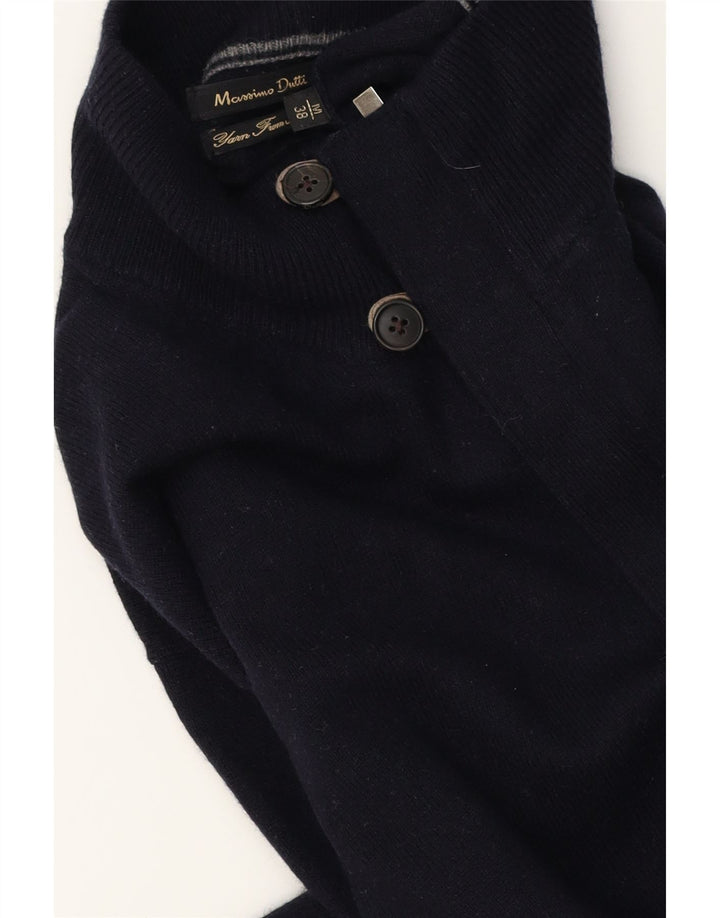 Ανδρικό πουλόβερ Massimo Dutti Ζακέτα Μεσαίο μπλε ναυτικό