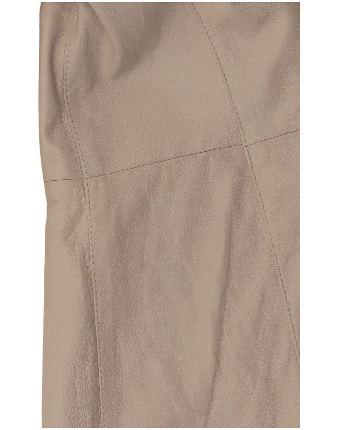 Vintage Γυναικείο Δερμάτινο Παλτό IT 42 Medium Off White Δέρμα