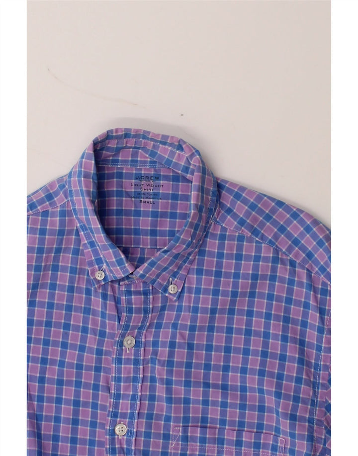 J. CREW Mens Shirt Small Blue Check Cotton Vintage J. Crew and Second-Hand J. Crew from Messina Hembry 