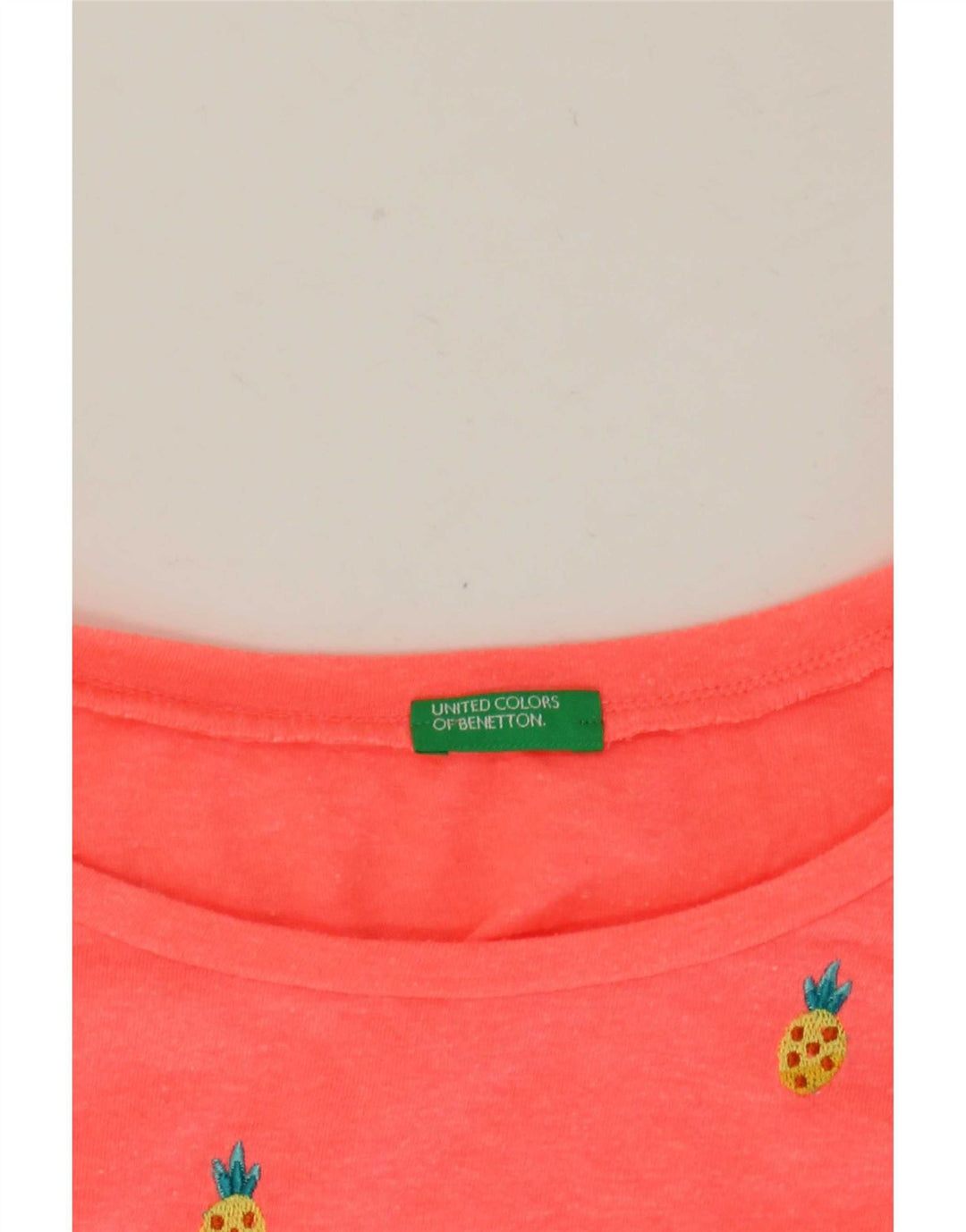 Γυναικείο γραφικό μπλουζάκι Benetton Top UK 14 Medium Pink