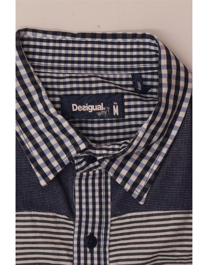 DESIGUAL Γυναικείο πουκάμισο UK 14 Medium Blue Gingham