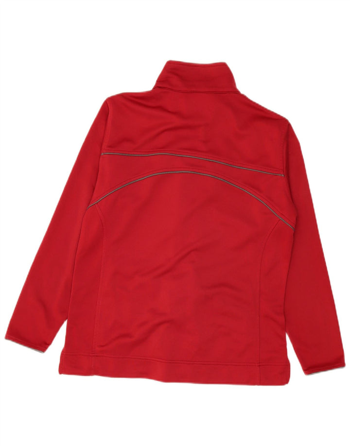 Γυναικεία φόρμα γυμναστικής Asics Top Jacket UK 16 Large Red Polyester