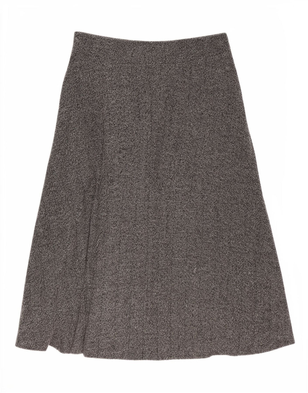 Zara Γυναικεία Φούστα Midi A-Line Μεγάλη W32 Γκρι Ψαροκόκκαλο