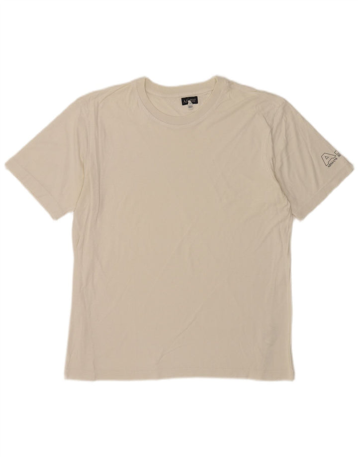 Armani Jeans Ανδρικό T-Shirt Top Large Λευκό