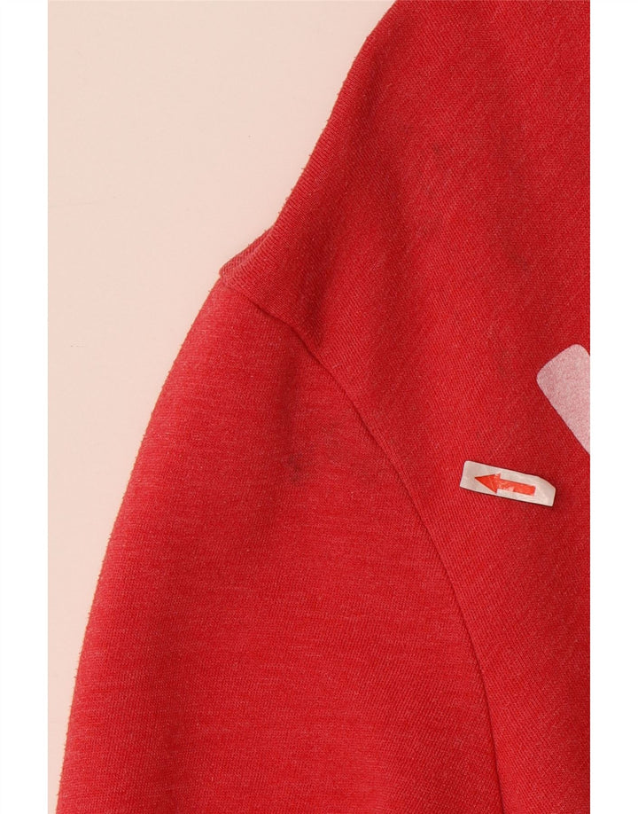 JACK WILLS Ανδρικό γραφικό μπλουζάκι με κουκούλα, μεσαίο κόκκινο βαμβακερό