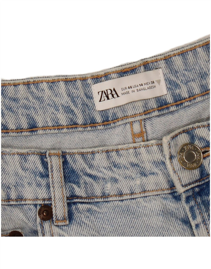 Γυναικείο τζιν σορτς ZARA EU 46 2XL W36 Μπλε