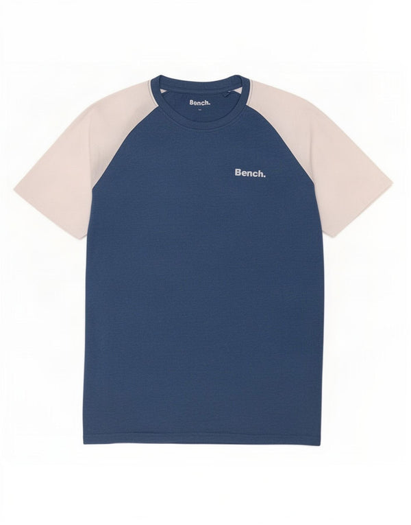 Πάγκος Ανδρικό T-Shirt Top XL Blue Colourblock Βαμβακερό