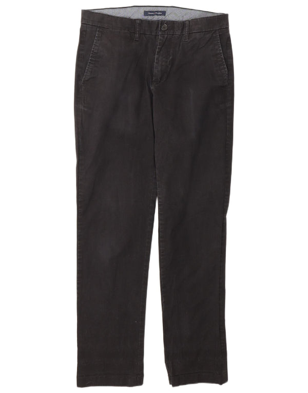 Tommy Hilfiger Ανδρικό Slim Chino Παντελόνι W30 L32 Μαύρο βαμβακερό