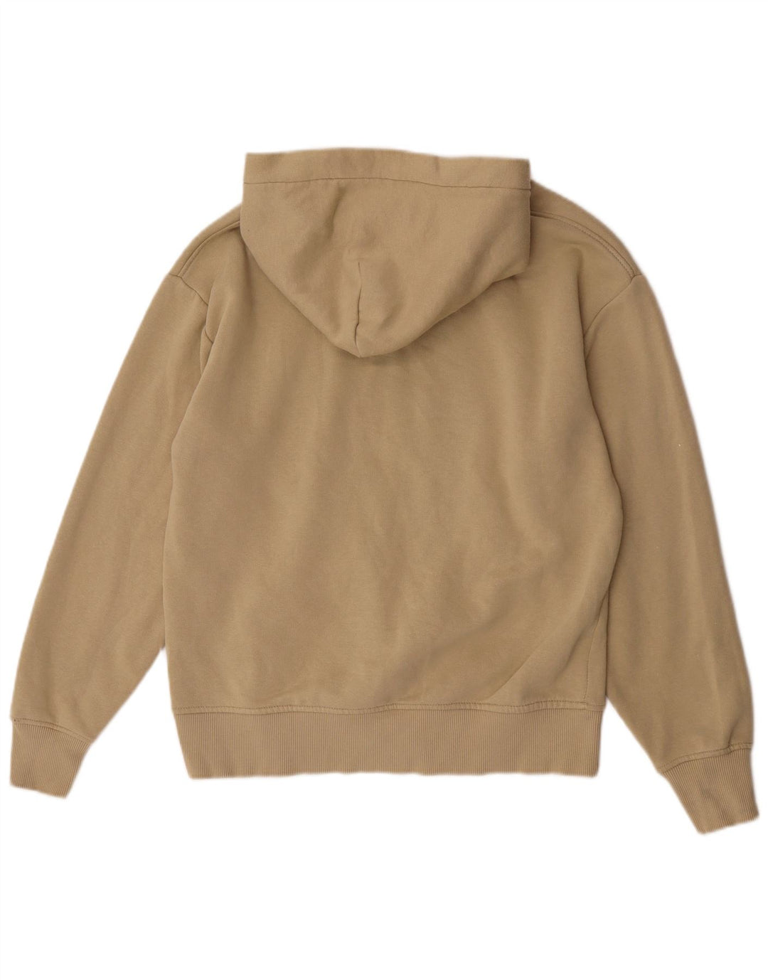 Zara Ανδρικό Hoodie Jumper Μικρό Μπεζ βαμβακερό