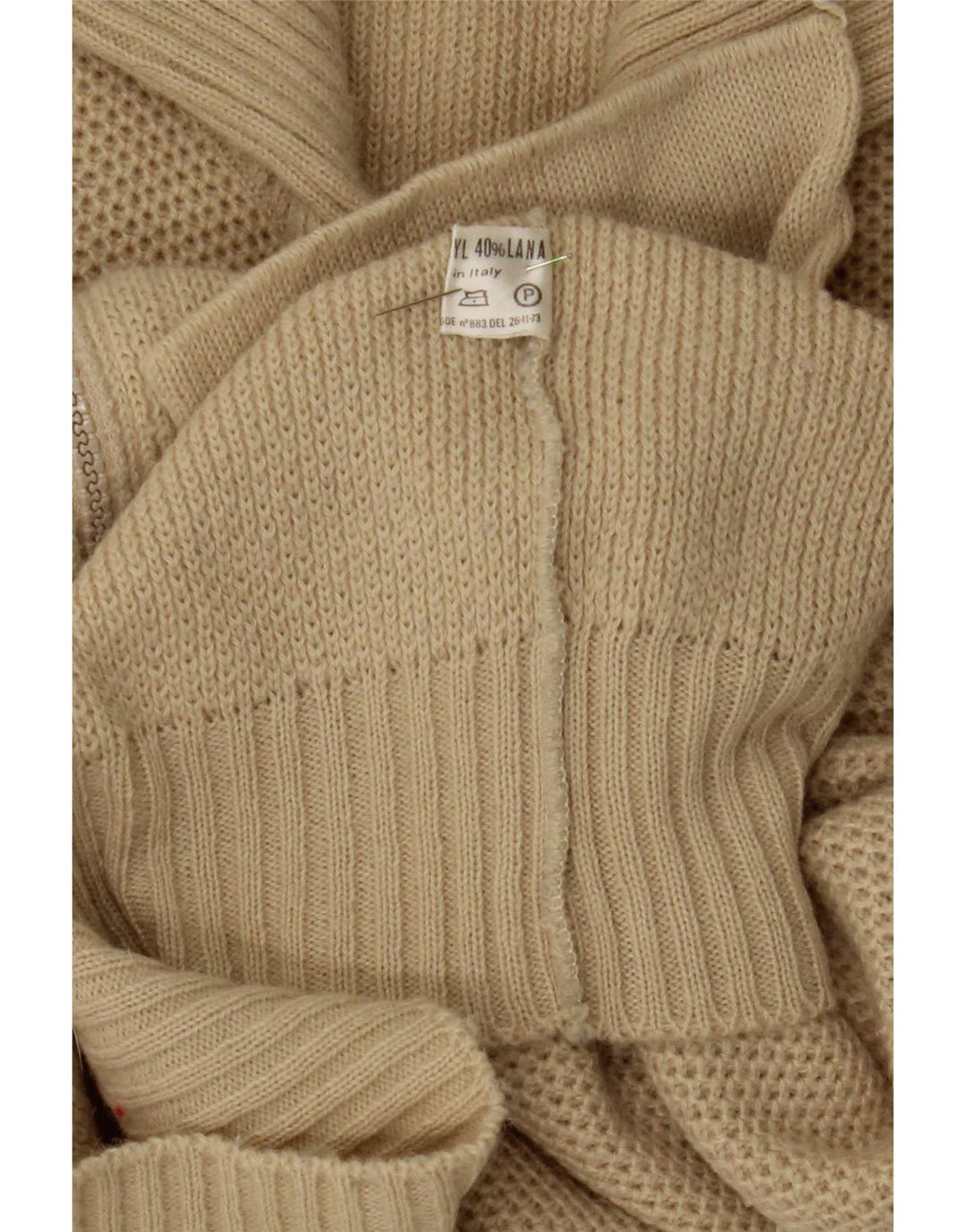 Ανδρικό πουλόβερ με ζακέτα Gordon Medium Beige Πολυεστέρας