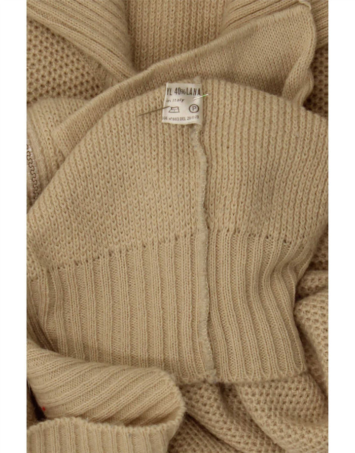 Ανδρικό πουλόβερ με ζακέτα Gordon Medium Beige Πολυεστέρας