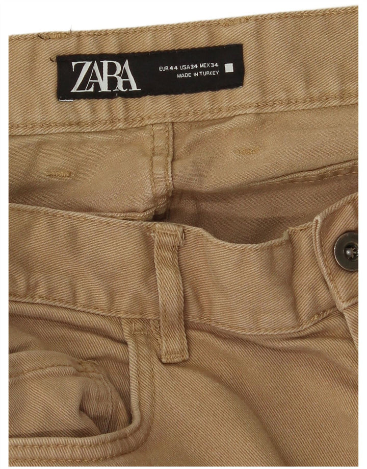 Zara Ανδρικό Slim Jeans EU 44 Large W34 L28 Beige