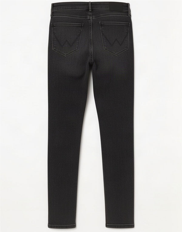 Wrangler Womens Skinny Jeans W28 L30 Grey Cotton