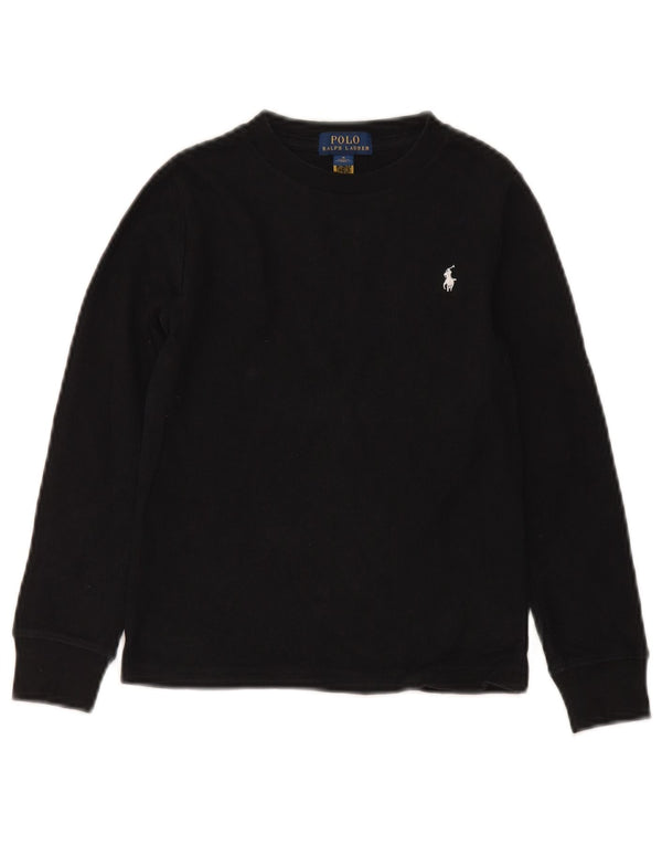 Polo Ralph Lauren Boys Crew Neck Jumper πουλόβερ 4-5 ετών μαύρο βαμβακερό