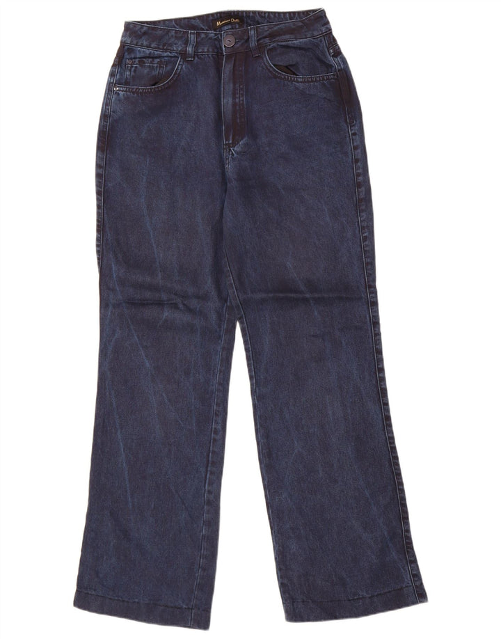 Massimo Dutti Γυναικεία Bootcut Jeans EU 36 XS W26 L29 Navy Blue Lyocell
