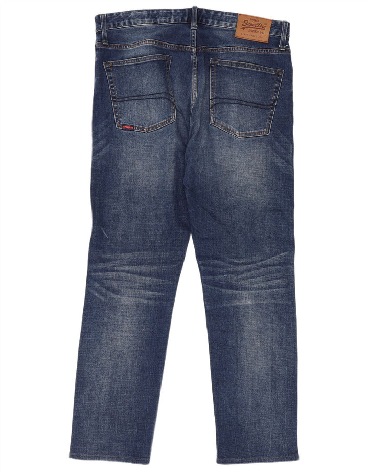 Ανδρικό τζιν ίσιο Superdry W34 L30 Μπλε βαμβακερό
