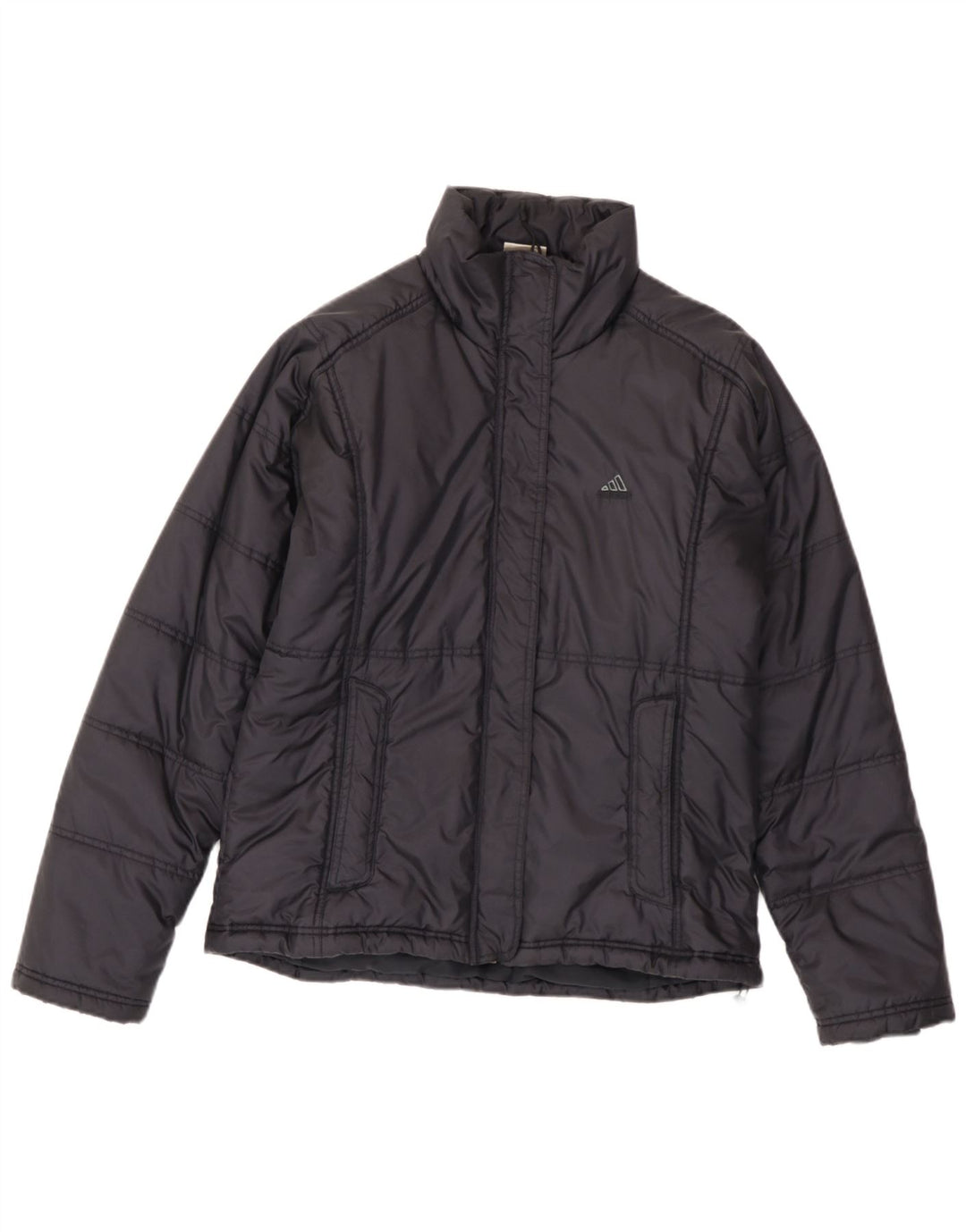 Adidas Γυναικείο μπουφάν UK 14 Large Navy Blue Polyamide
