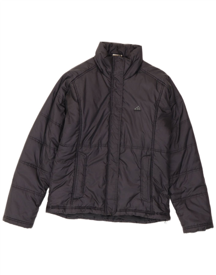 Adidas Γυναικείο μπουφάν UK 14 Large Navy Blue Polyamide