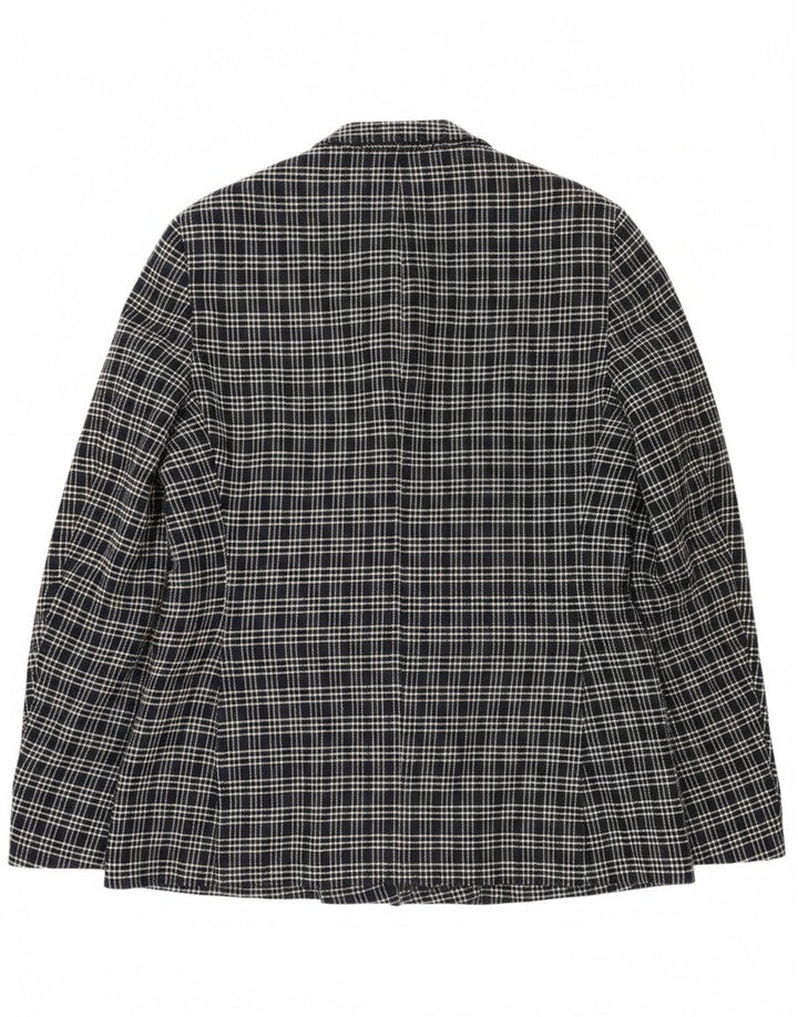 Manuel Ritz Ανδρικό σακάκι με διπλό στήθος IT 48 Medium Navy Blue Check