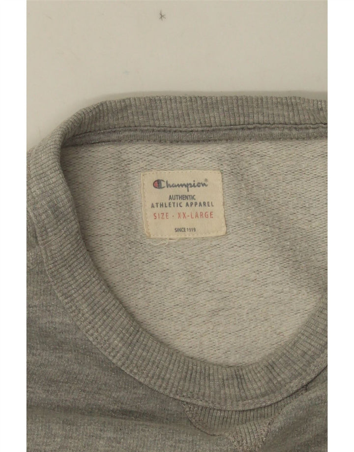 Ανδρική γραφική φούτερ Champion Jumper 2XL Grey Flecked