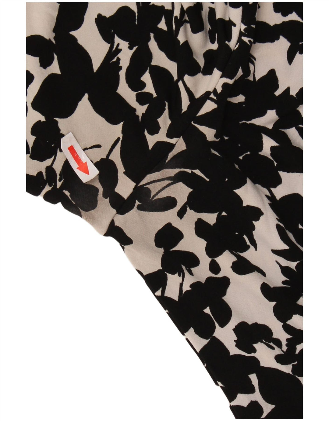 MARKS & SPENCER Γυναικεία Μπλούζα Τοπ UK 16 Large Black Floral Polyester