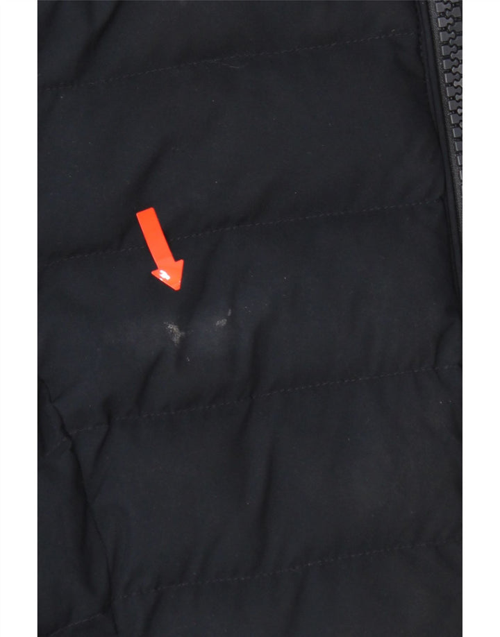 Superdry γυναικείο παλτό με κουκούλα UK 10 Small Navy Blue Polyester