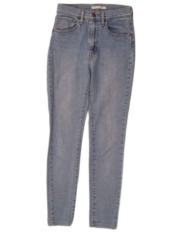 Levi's Womens Mile High Super Skinny Jeans W27 L28 Blue Cotton