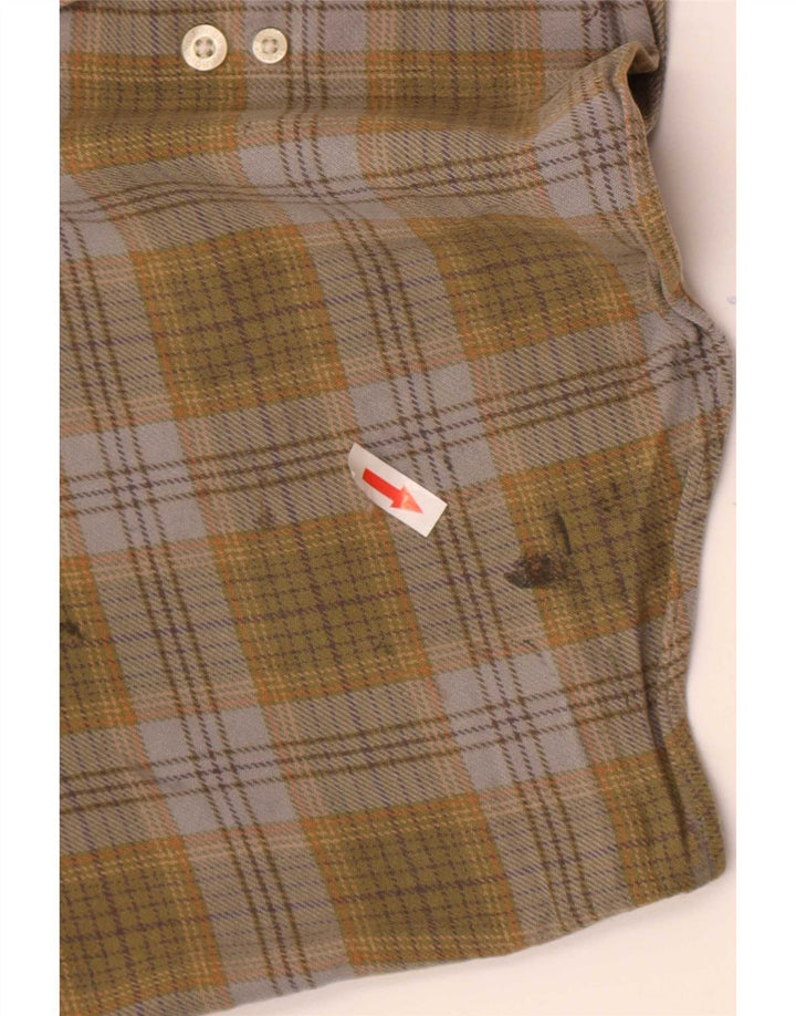 Ανδρικό πουκάμισο Barbour Flannel Μεγάλο χακί βαμβακερό