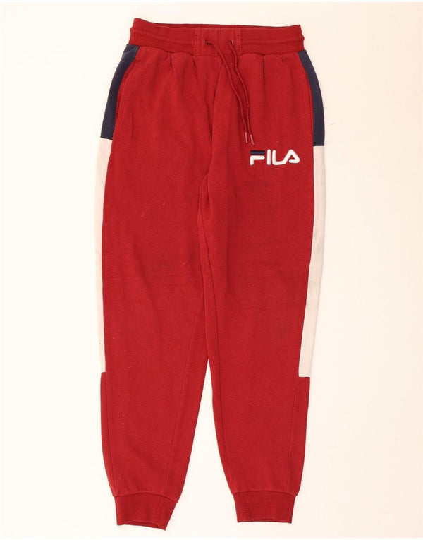 Ανδρική φόρμα Fila Παντελόνι Joggers Small Red Colourblock Βαμβακερό