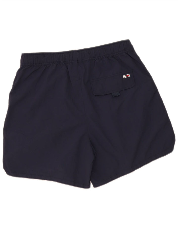 Γραφικό ανδρικό σορτς κολύμβησης Tommy Hilfiger Μικρό Navy Blue Polyamide