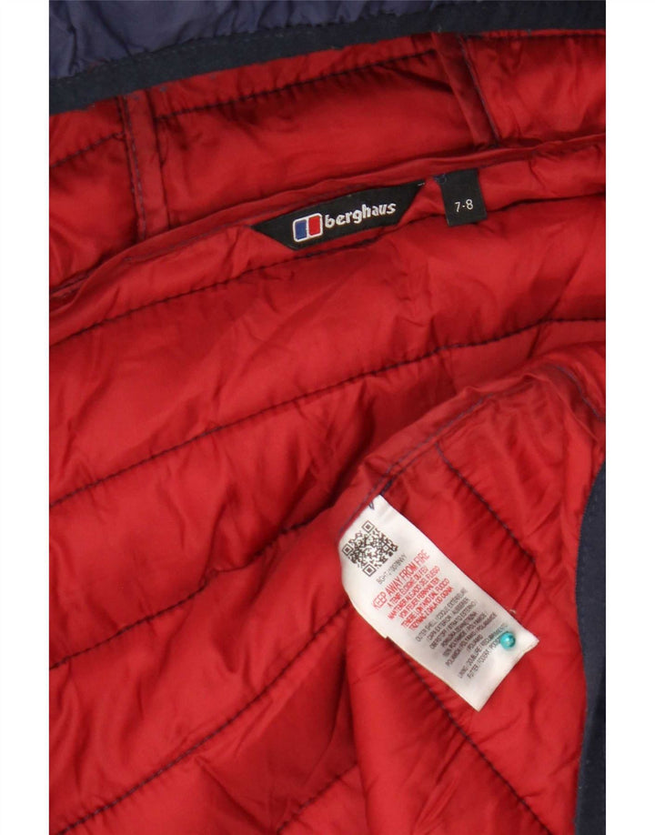 Μπουφάν Berghaus Boys με κουκούλα με επένδυση 7-8 ετών Navy Blue Polyamide