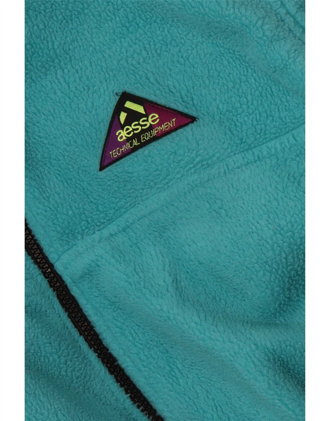 Aesse Ανδρικό Fleece Jacket UK 38 Medium Turquoise Polyester Sports