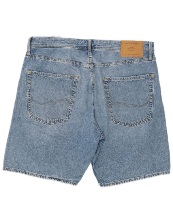 Jack & Jones Ανδρικό τζιν σορτς Chris μεγάλο W34 μπλε βαμβακερό