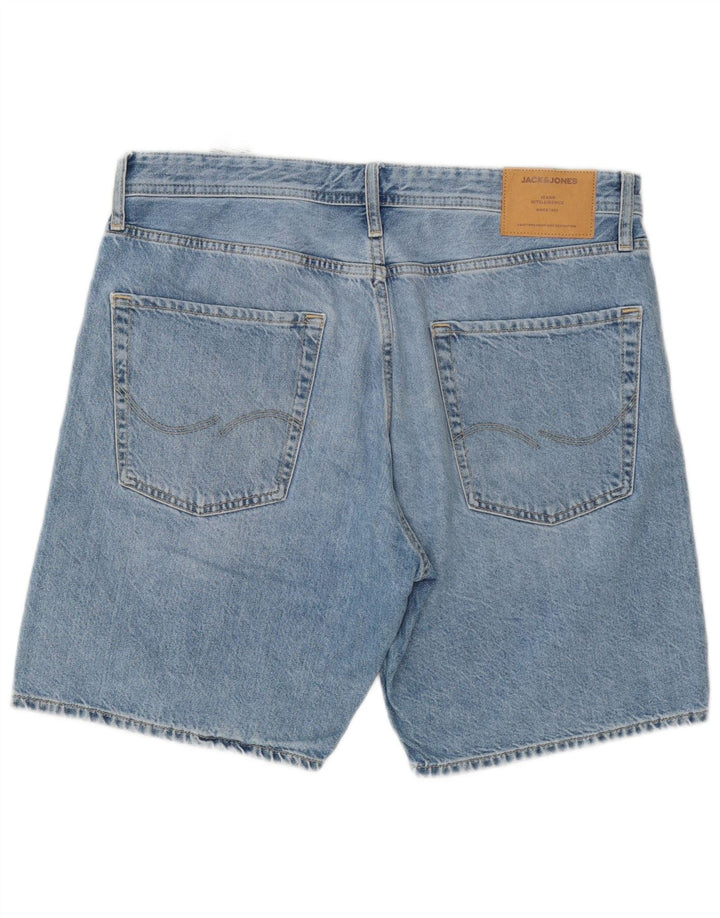 Jack & Jones Ανδρικό τζιν σορτς Chris μεγάλο W34 μπλε βαμβακερό