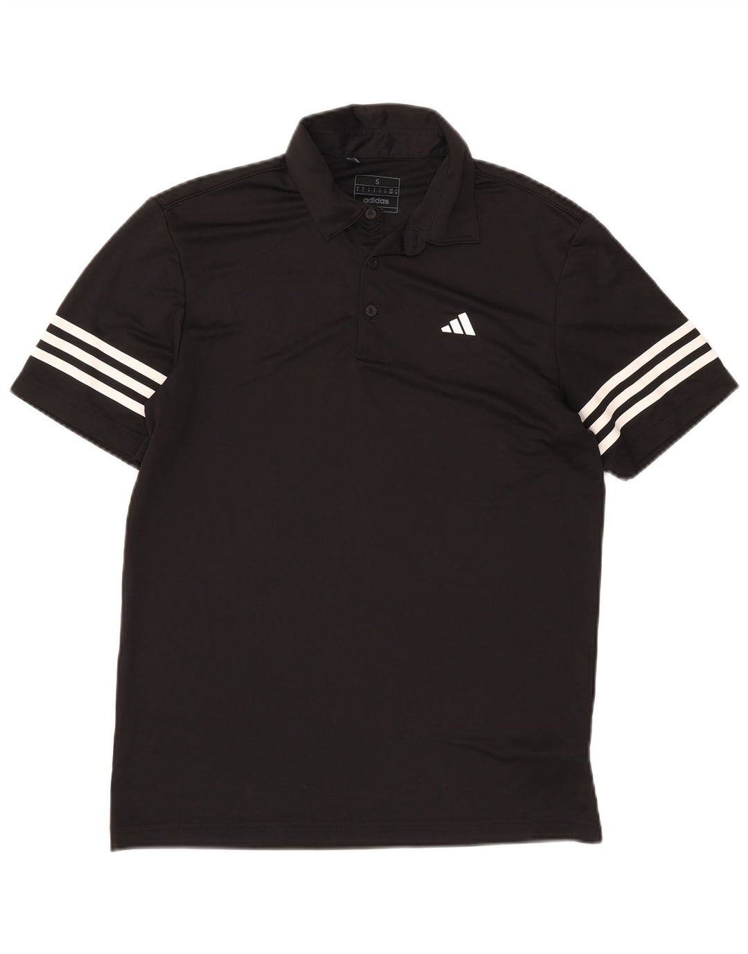 Ανδρικό πουκάμισο Adidas Polo Μικρό Μαύρο Πολυεστέρα