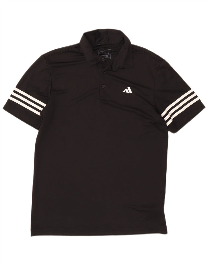 Ανδρικό πουκάμισο Adidas Polo Μικρό Μαύρο Πολυεστέρα