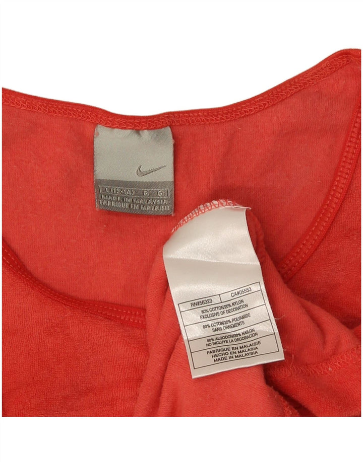 Γυναικείο γιλέκο Nike US 12/14 μεγάλο κόκκινο βαμβακερό